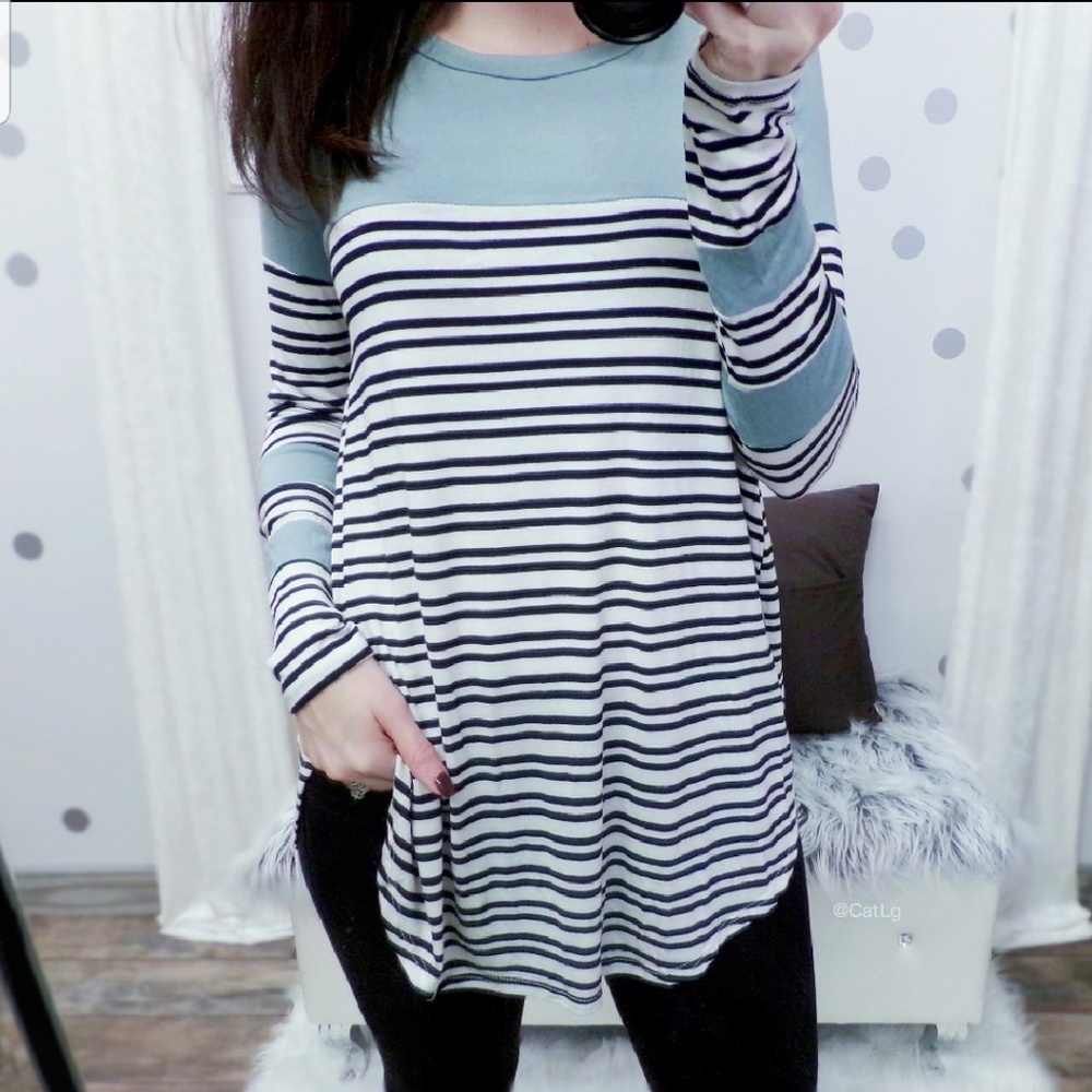 Striped Tunic Top